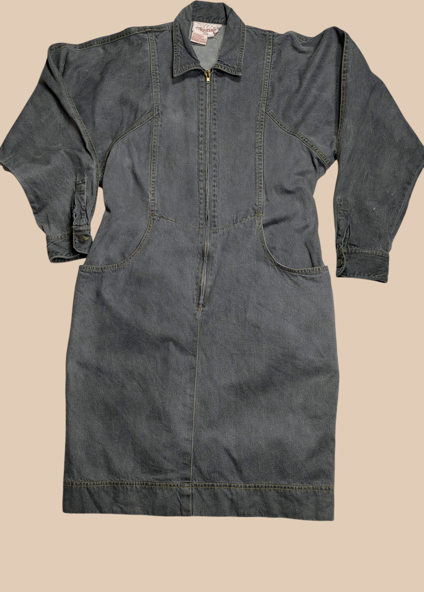 80s Alain Toussaint Denim Dress