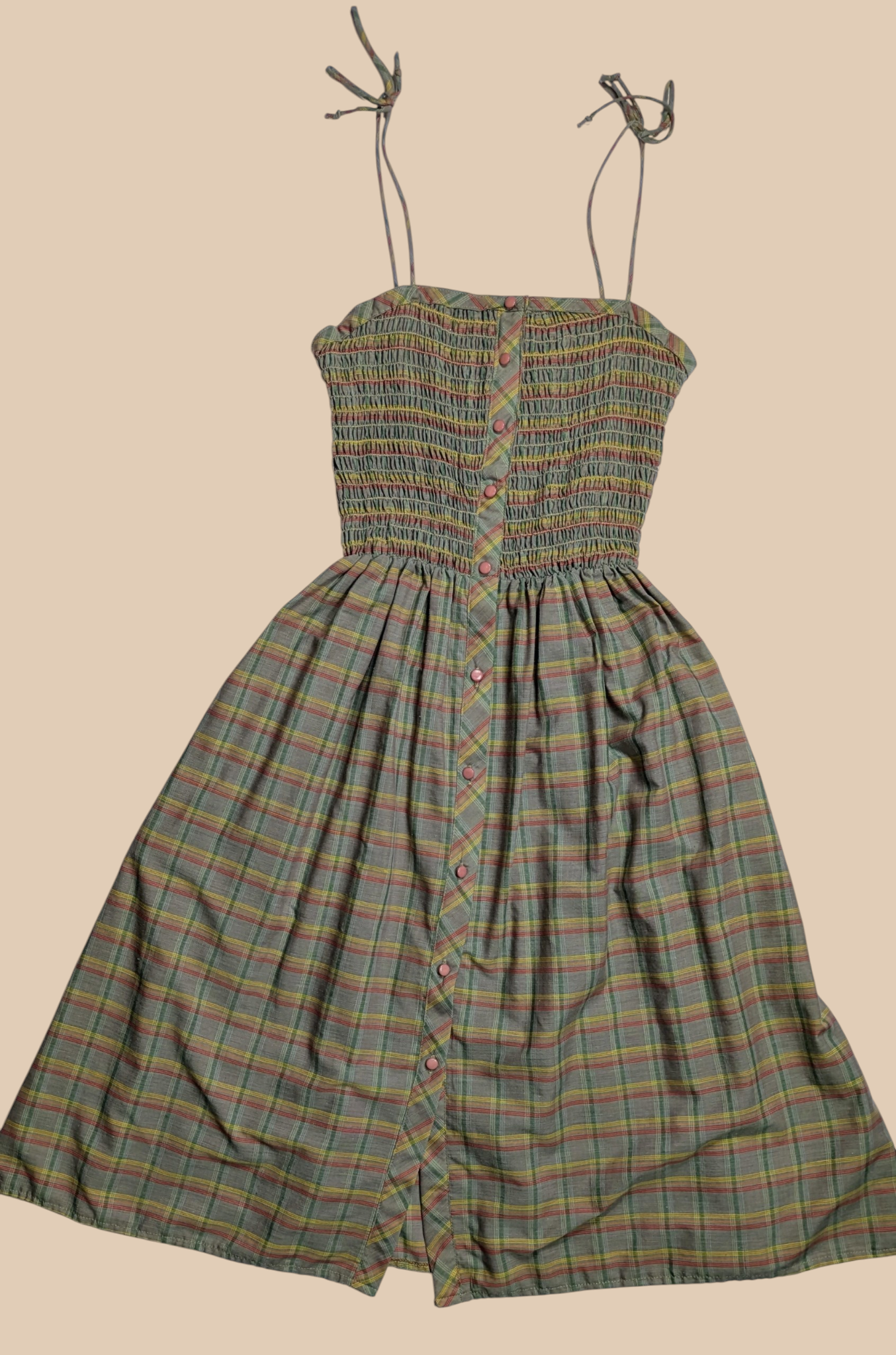 70s We3 LTD Plaid Summer Dress