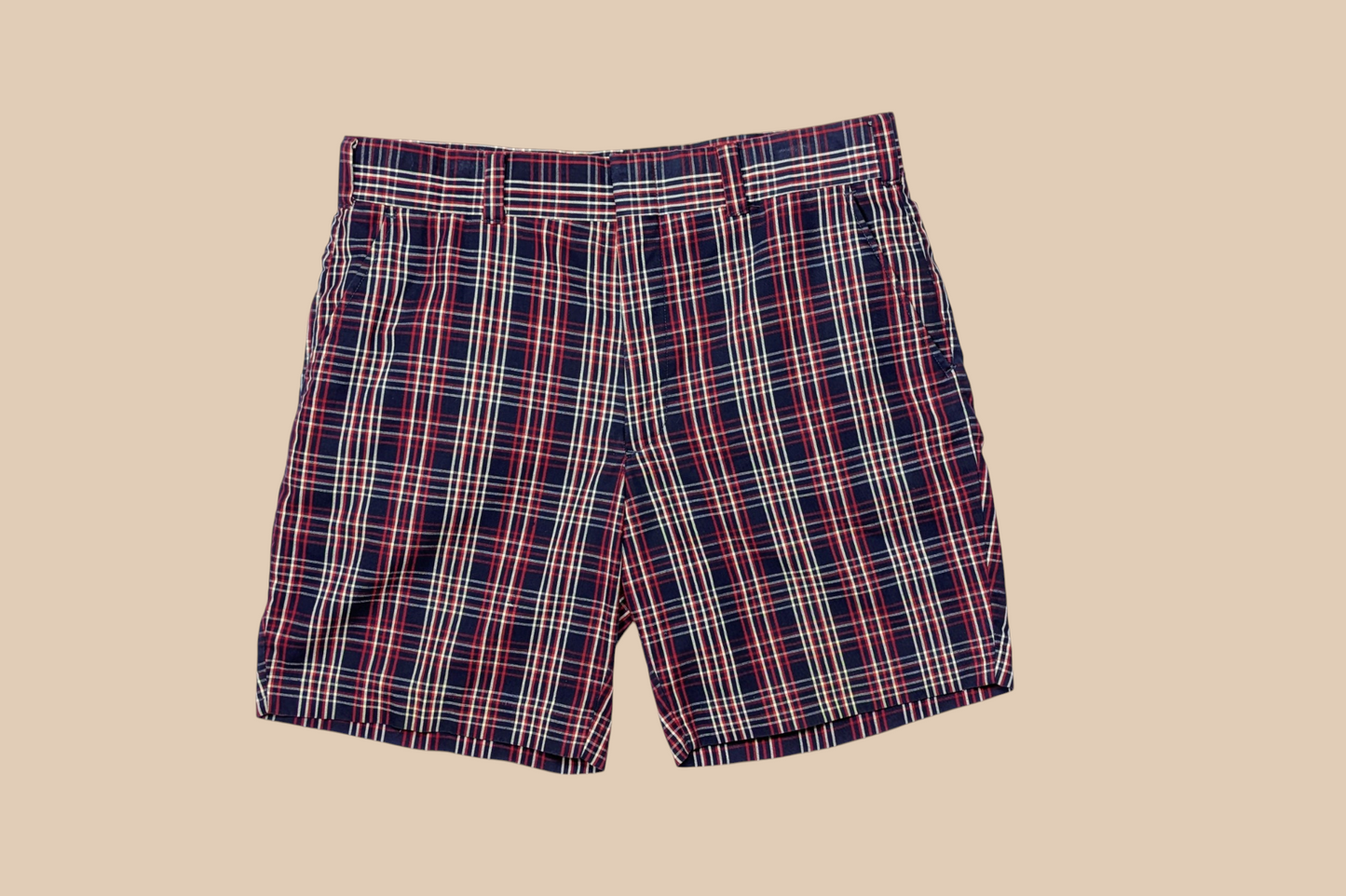 70s Wrangler Plaid Shorts