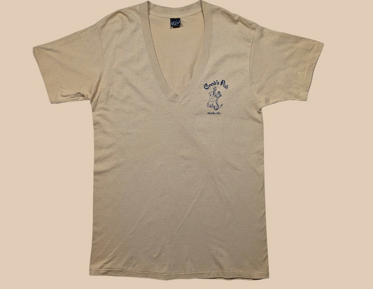 70s Crew's Pub Mobile Ala Single Stitch V-neck Tee