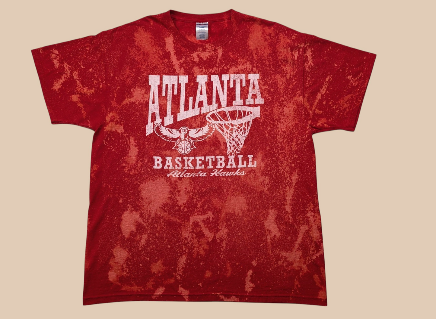 Atlanta Hawks Acid-wash Graphic Tee