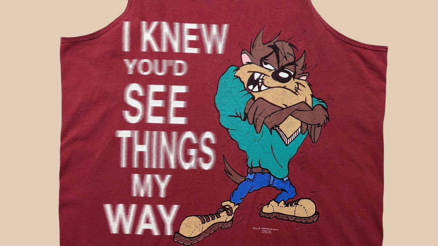 1995 Warner Bros. Looney Tunes Tasmanian Devil Tank Top