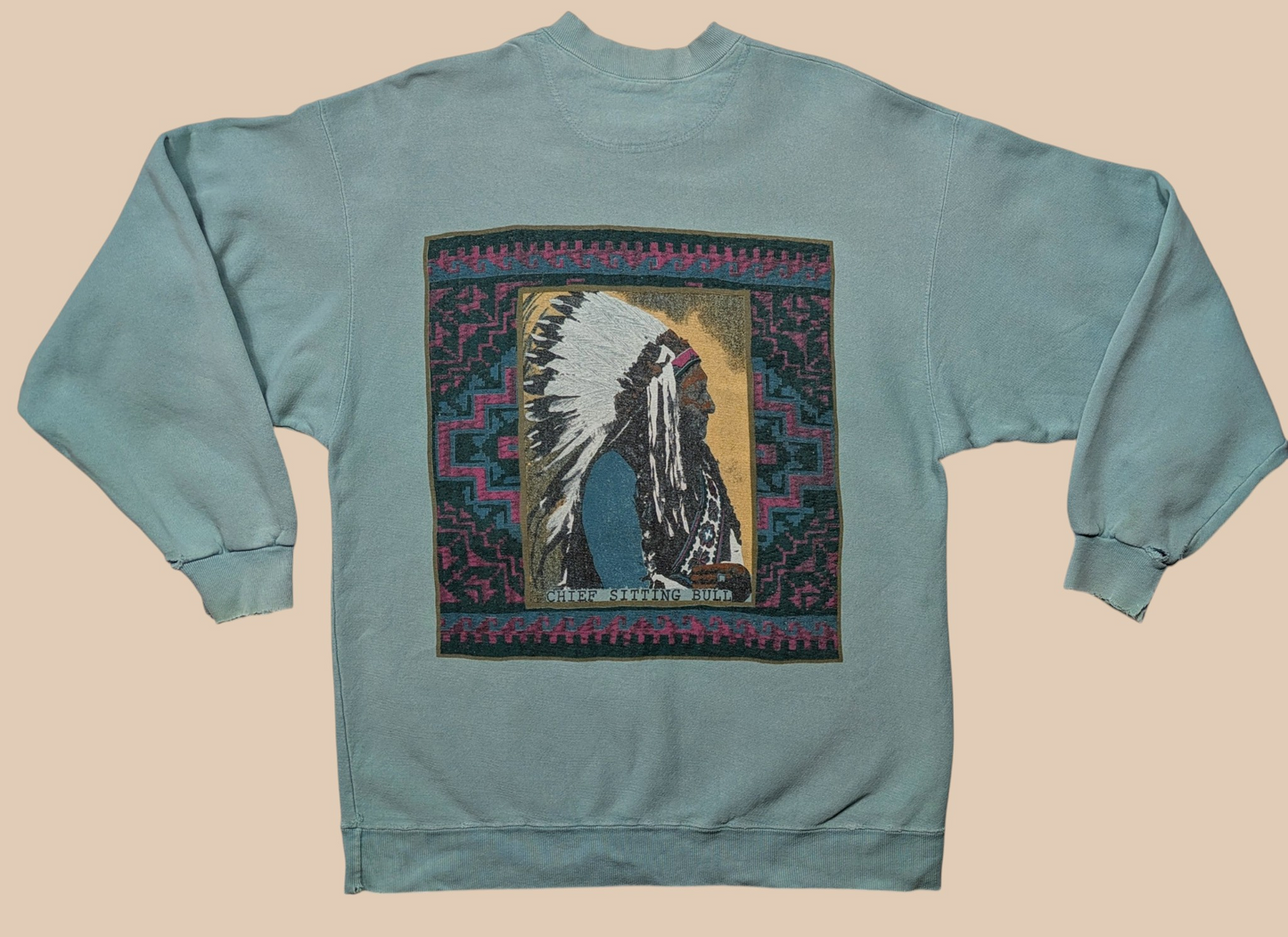 90s Galt Sands Native American Graphic Sweatshirt