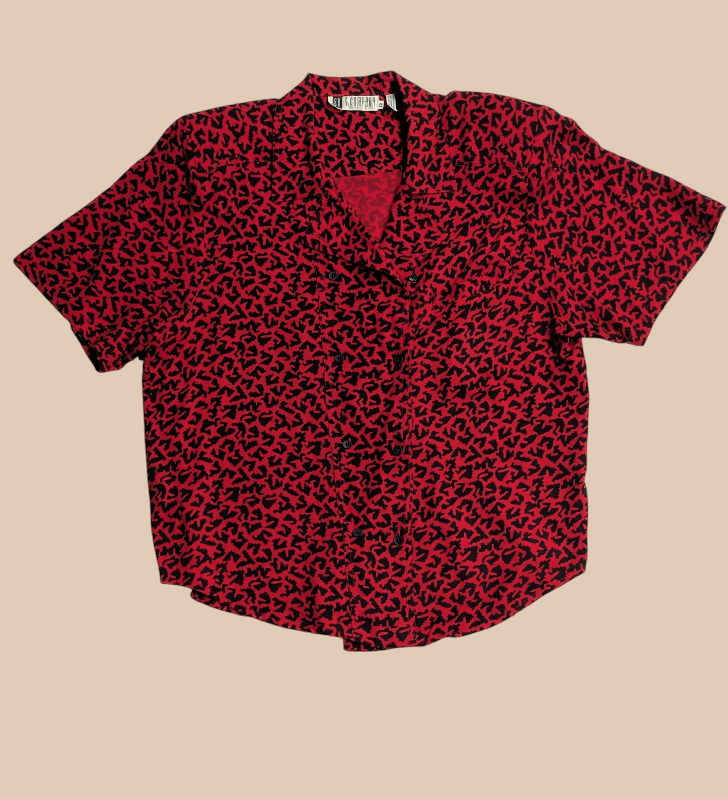 80s SK & Company Animal Print Skirt Set