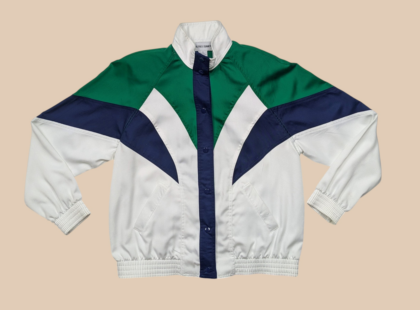 80s Alfred Dunner Lightweight Colorblock Jacket