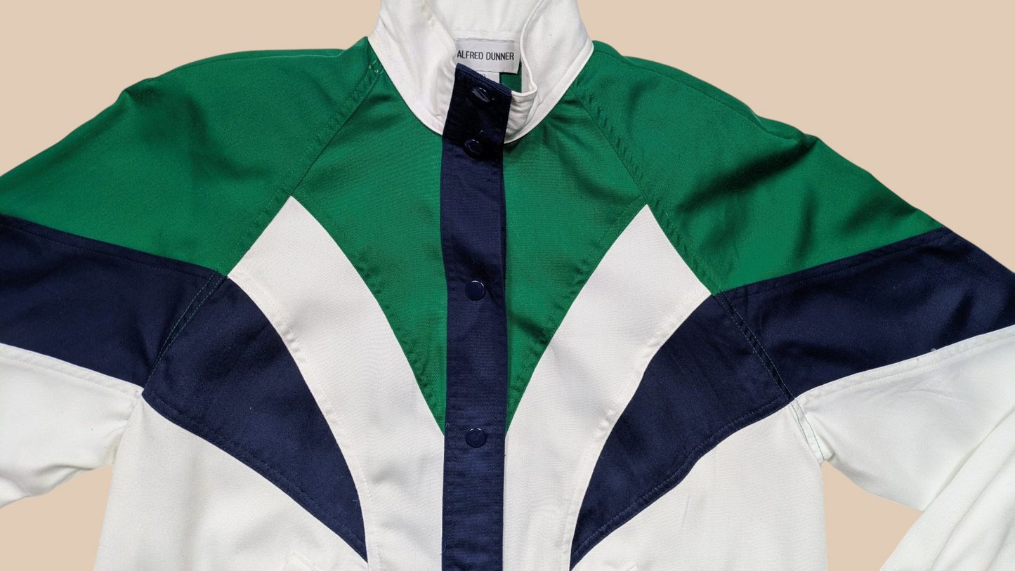 80s Alfred Dunner Lightweight Colorblock Jacket