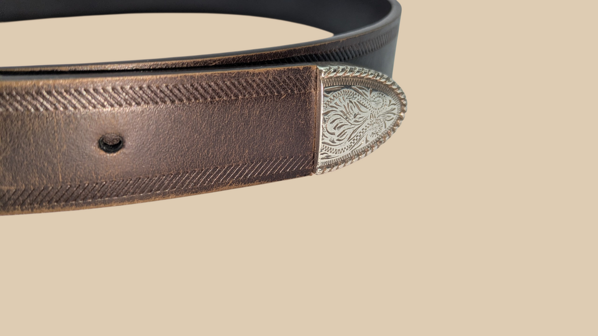 80s Liz Claiborne Brown Western Belt