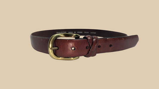 90s Kenneth Cole Brown Leather Belt