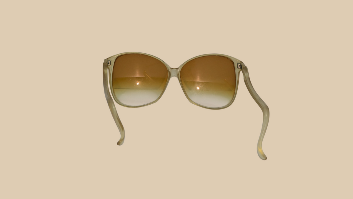 70s Oversized Butterfly Style Sunglasses