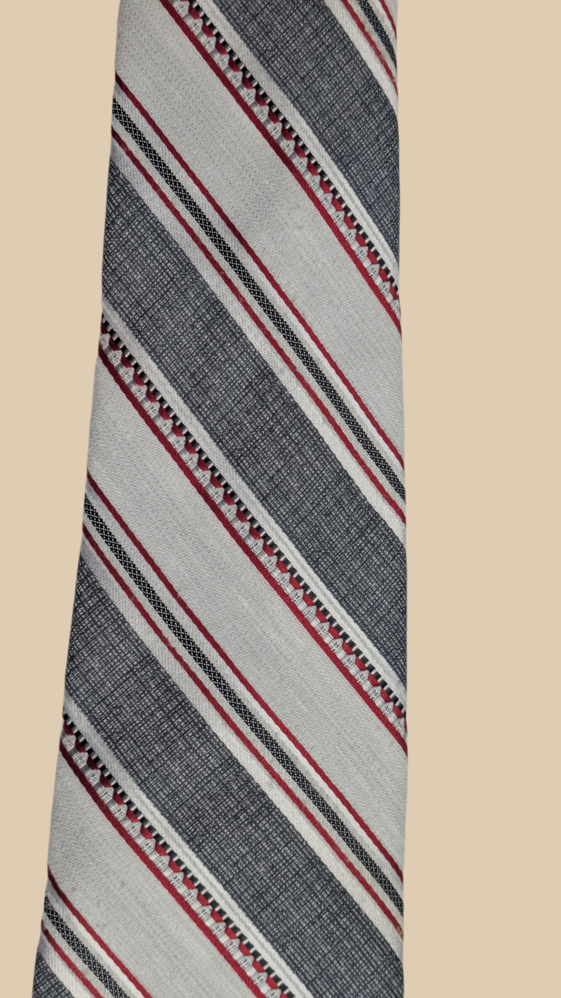 70s Beau Brummell Striped Necktie