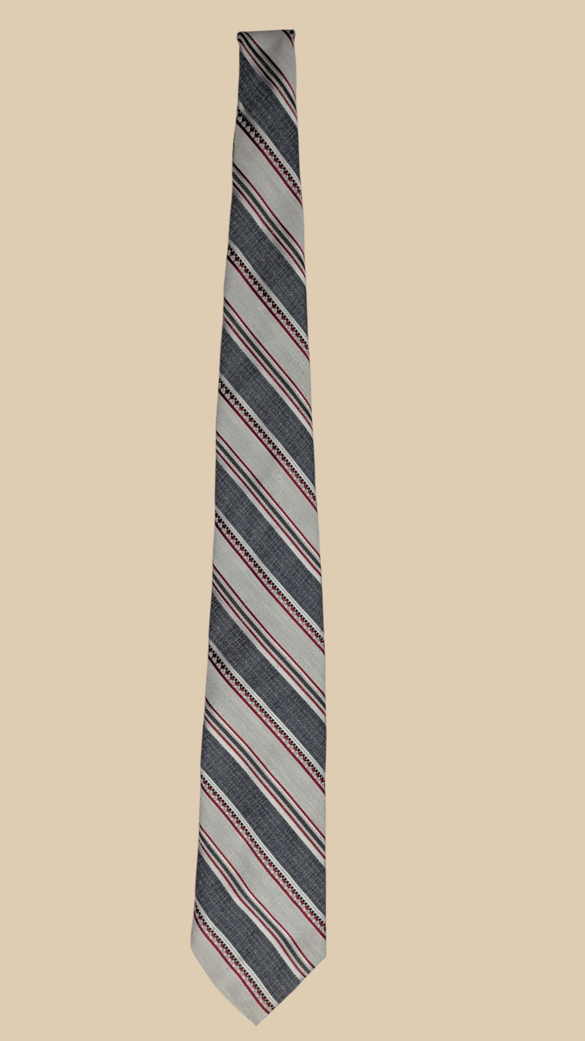 70s Beau Brummell Striped Necktie