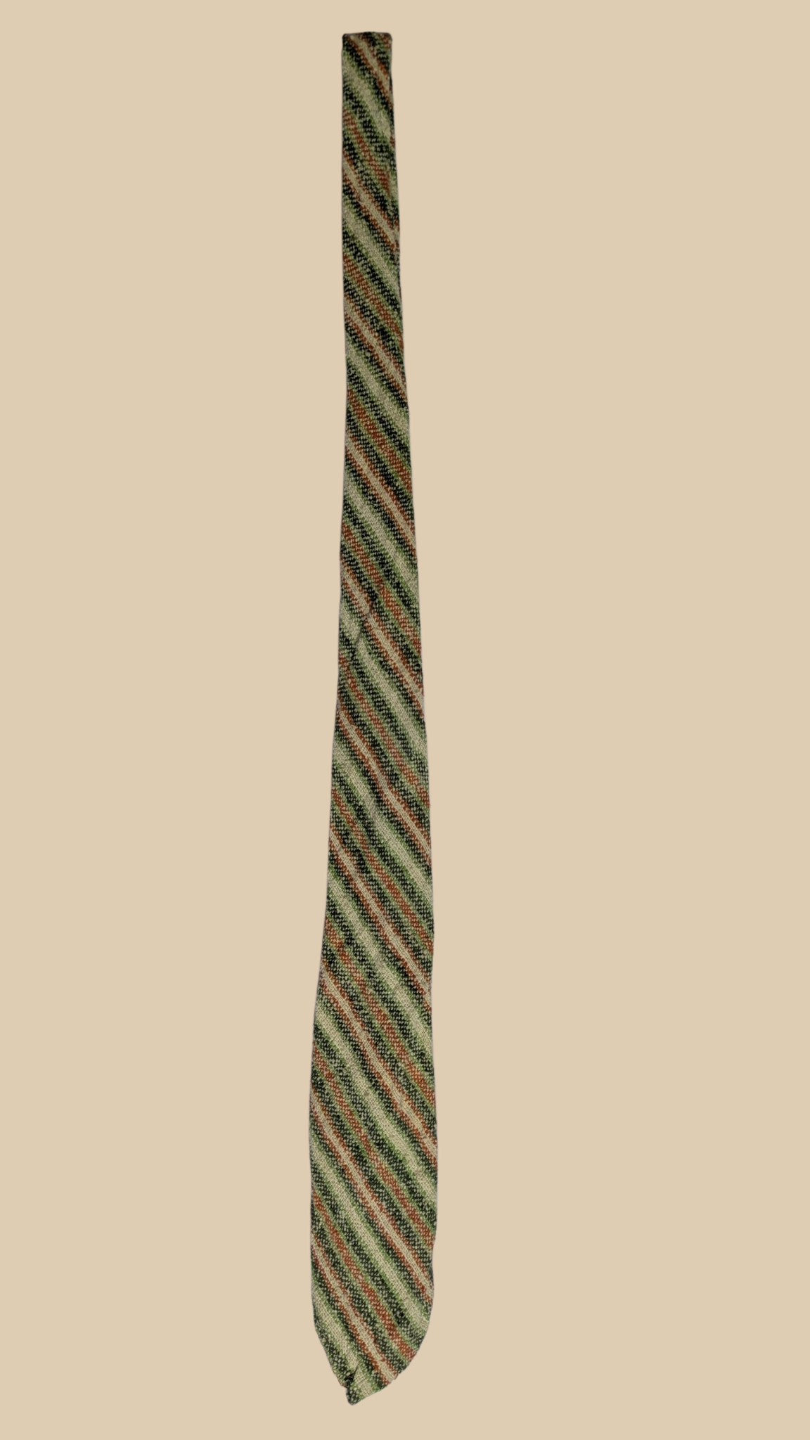 60s Di Edwardo Textured Striped Necktie