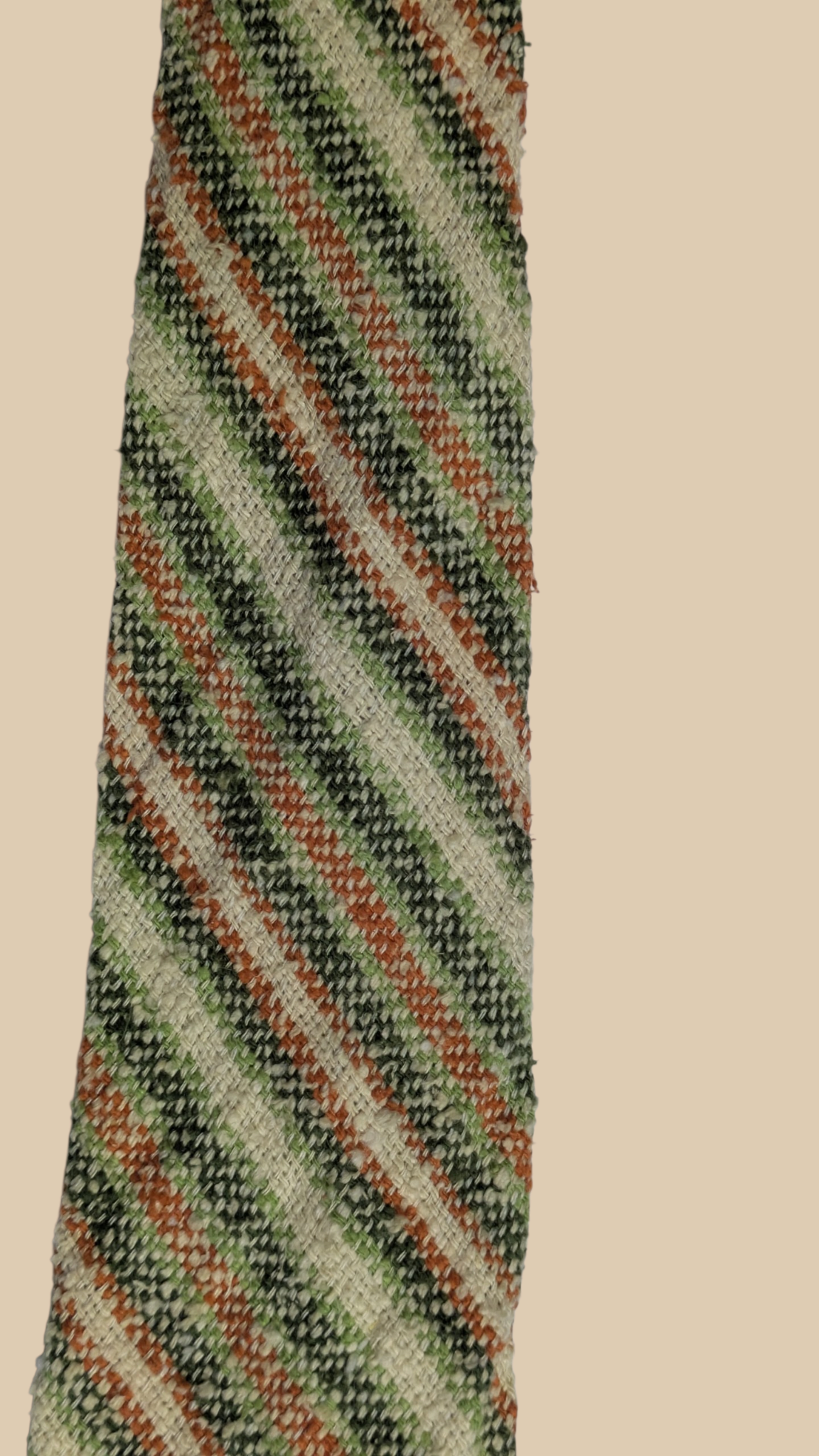 60s Di Edwardo Textured Striped Necktie