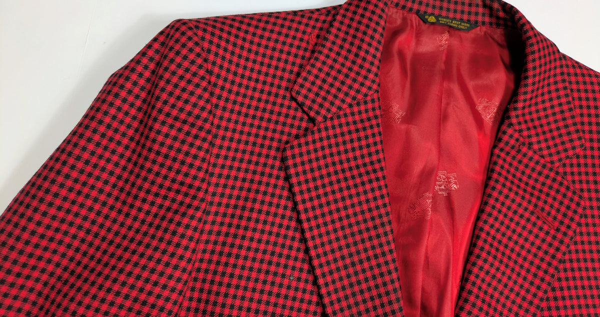 60s Monte Factor Houndstooth Blazer