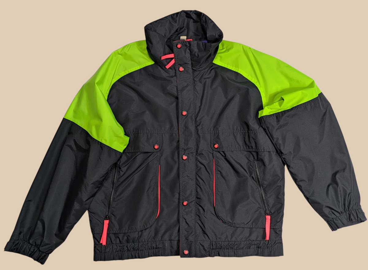 80s JCPenney Color-Block Windbreaker Jacket
