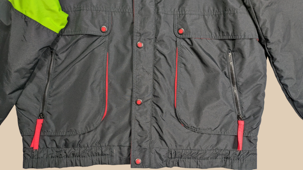 80s JCPenney Color-Block Windbreaker Jacket