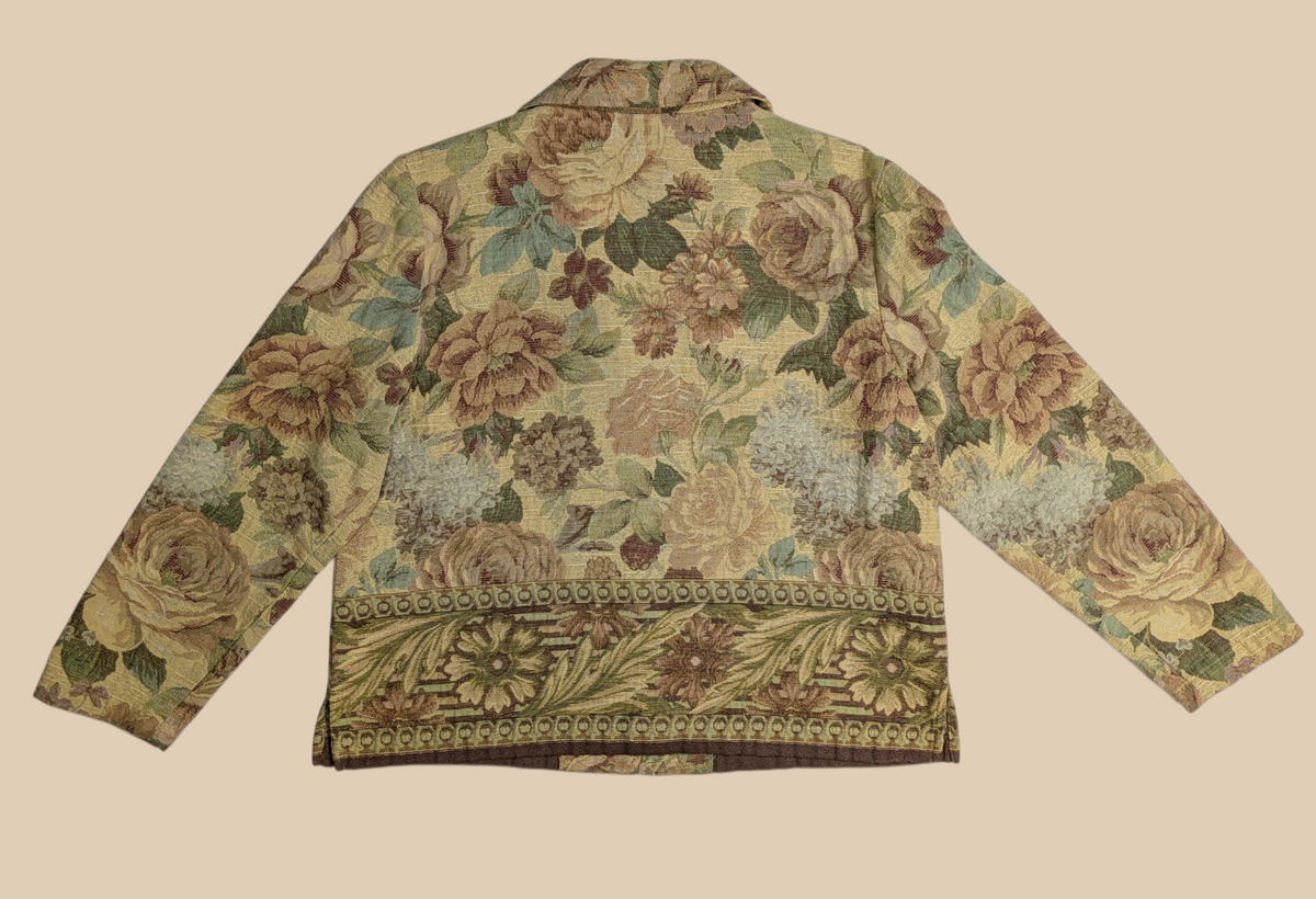 90s Coldwater Creek Floral Tapestry Jacket