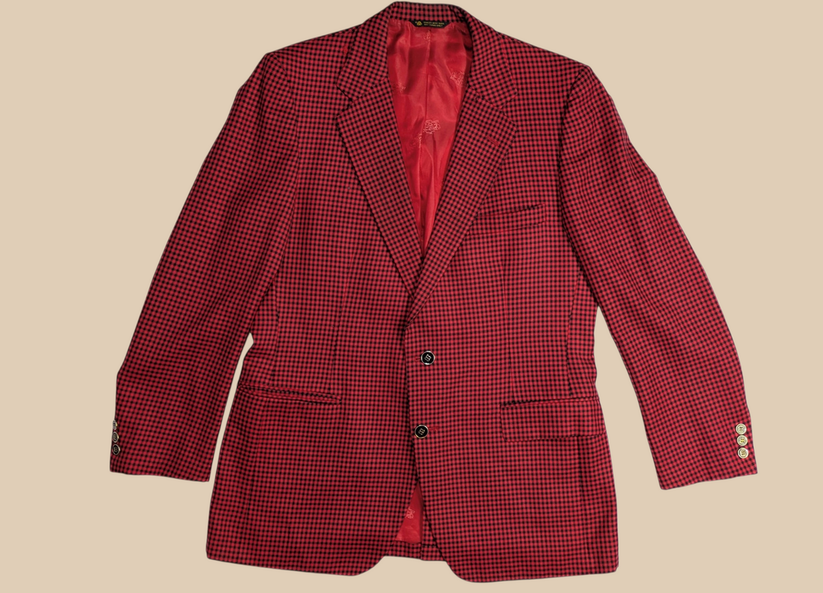 60s Monte Factor Houndstooth Blazer