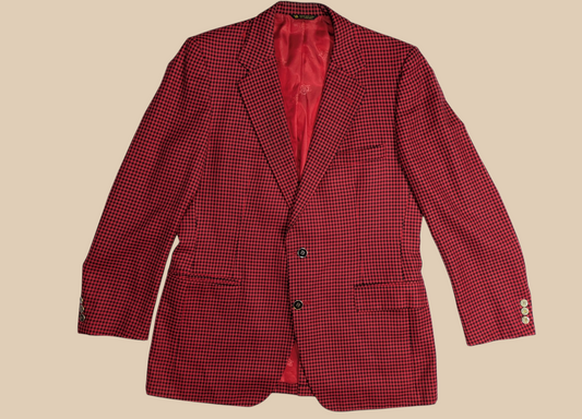 60s Monte Factor Houndstooth Blazer
