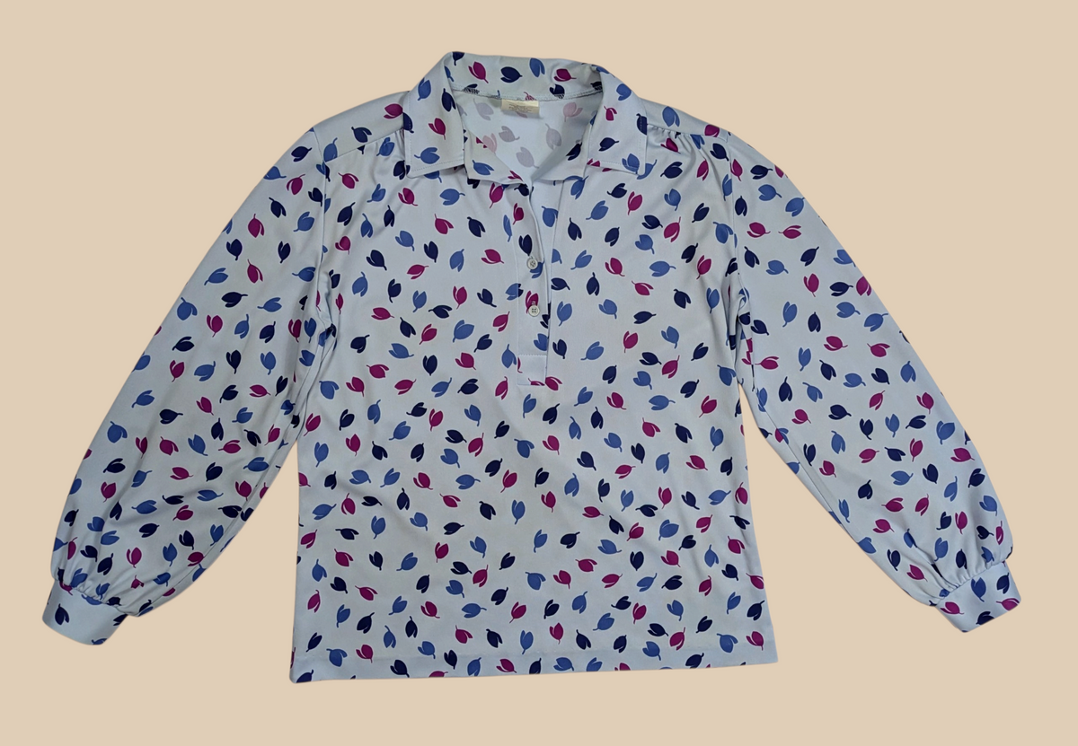 70s Nikki Printed Polo Top