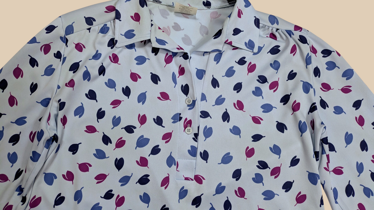70s Nikki Printed Polo Top