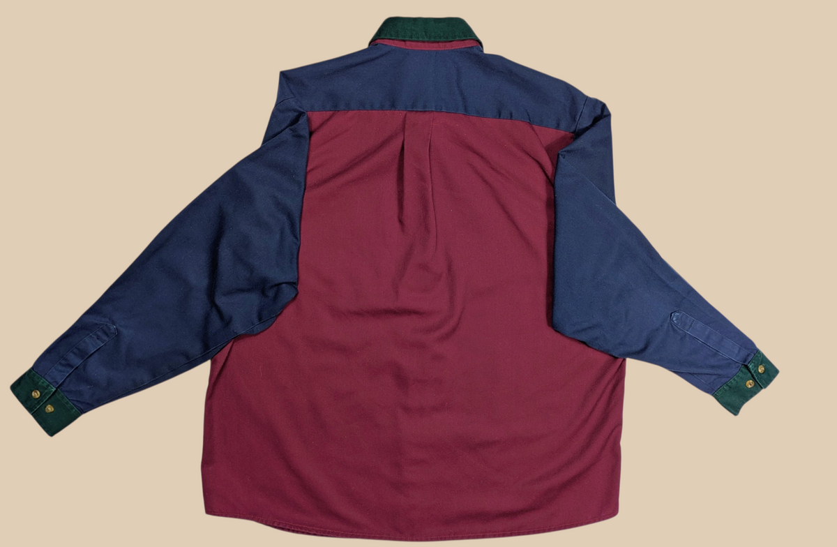 90s Angelica Color Block Button Up Shirt
