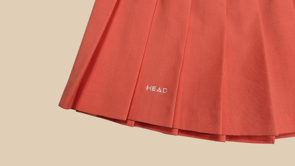 80s HEAD Coral Tennis Skirt