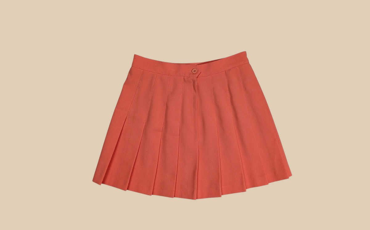80s HEAD Coral Tennis Skirt
