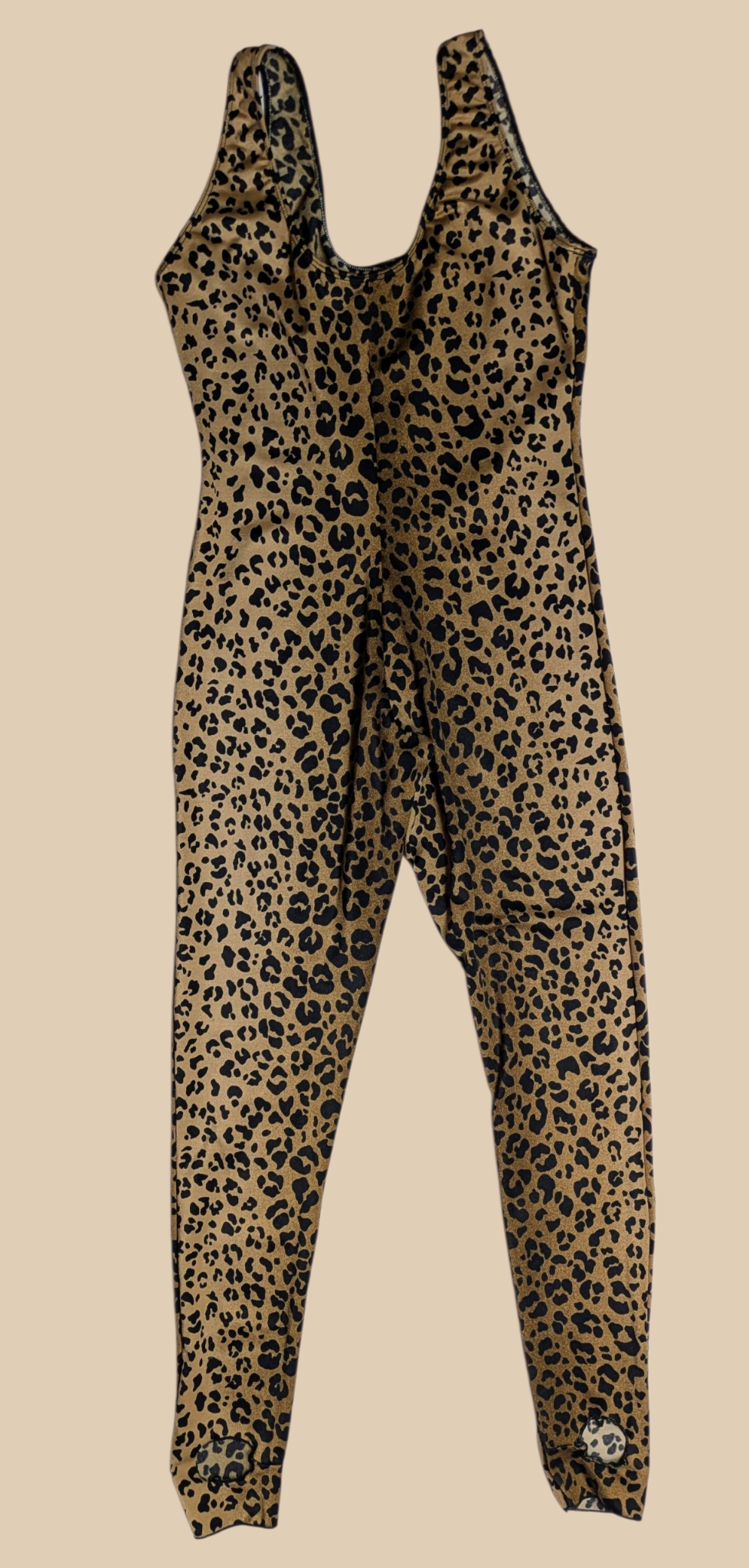 80s Leopard Catsuit wit Stirrups