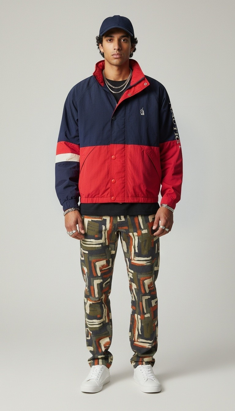 90s NAUTICA Color-Block Jacket