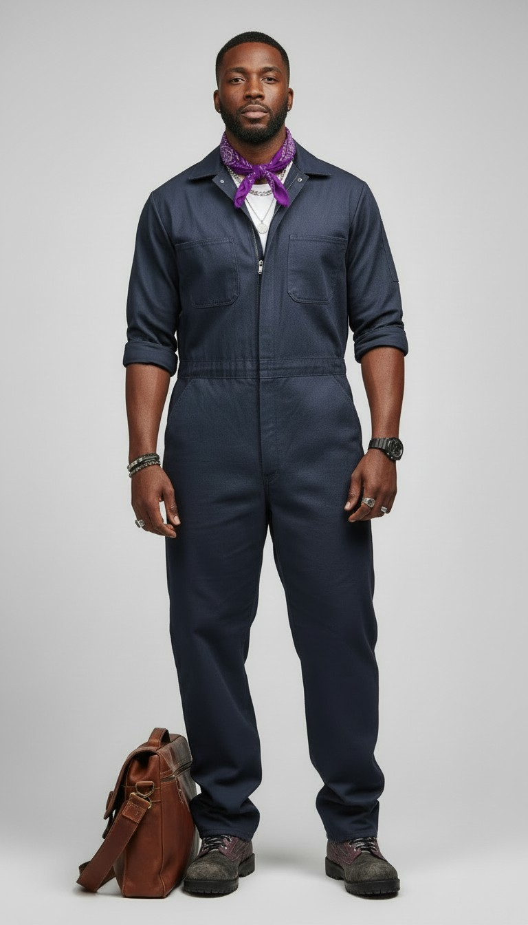 70s Sears Roebucks Navy Coveralls