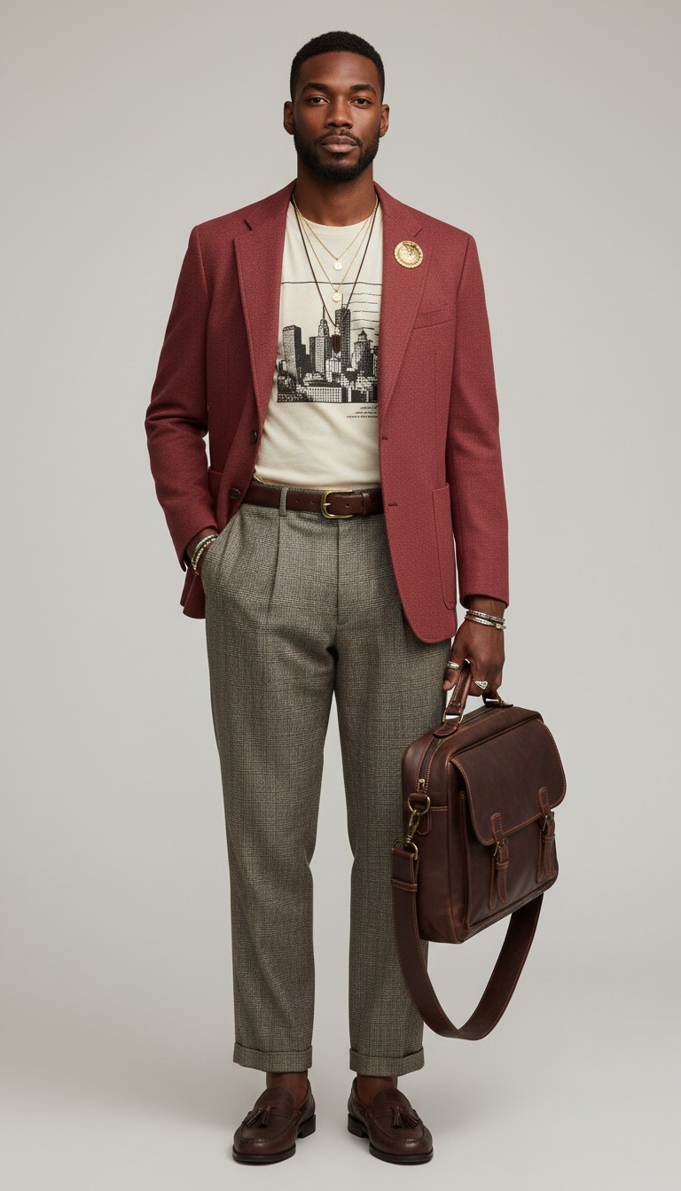70s Schaffner Marx x Jack Nicklaus Golden Bear Mauve Blazer