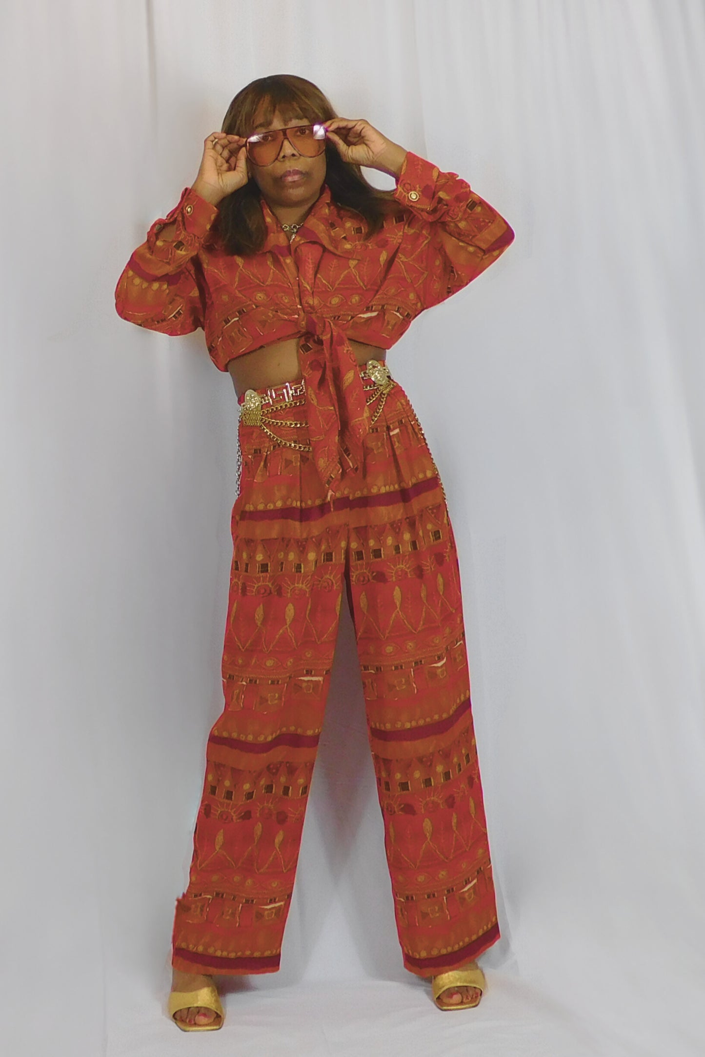 Living Single Never Look So Good Cherron Collection Wide Leg Pant Set