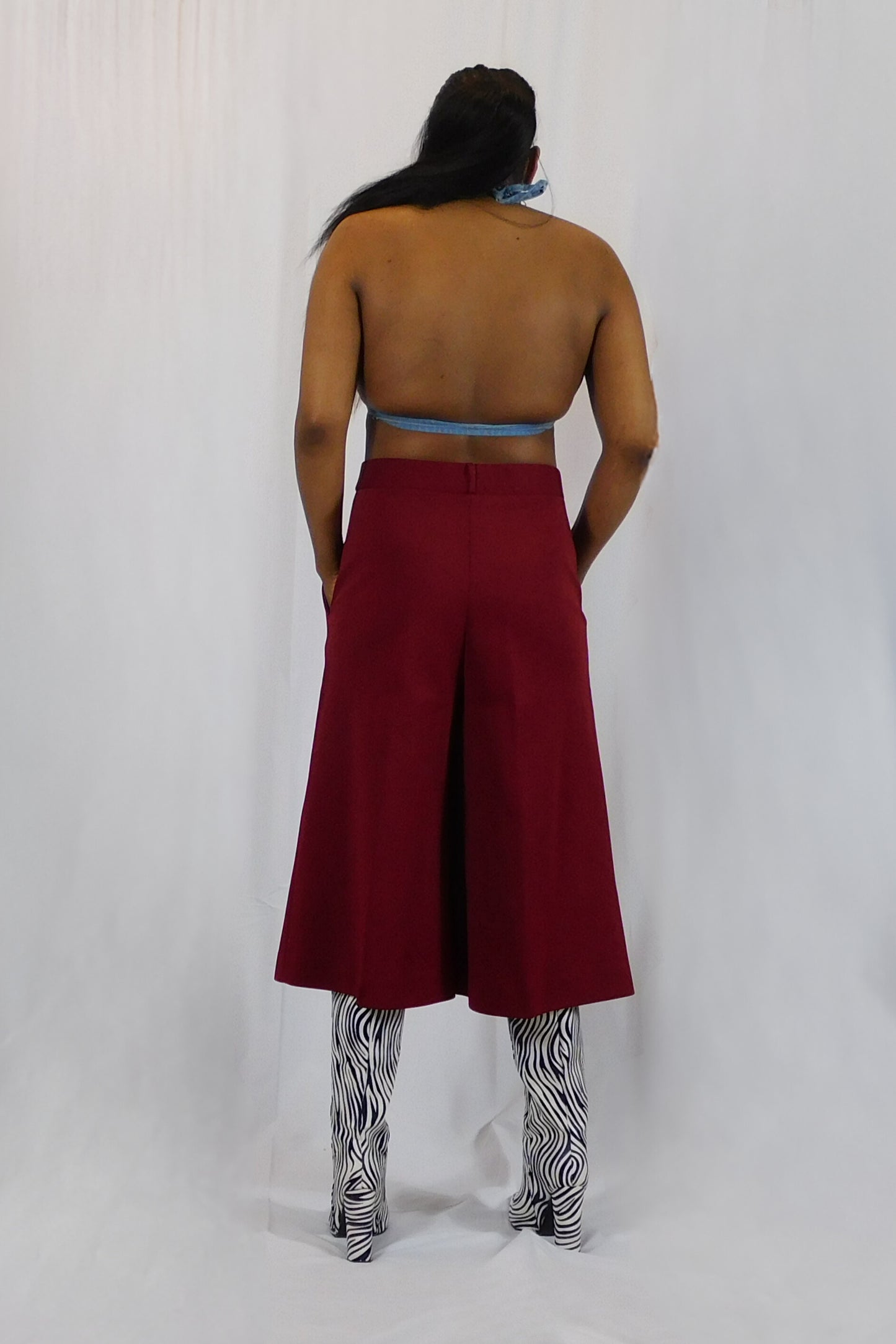 Coolin In My Culottes Burgundy Culottes