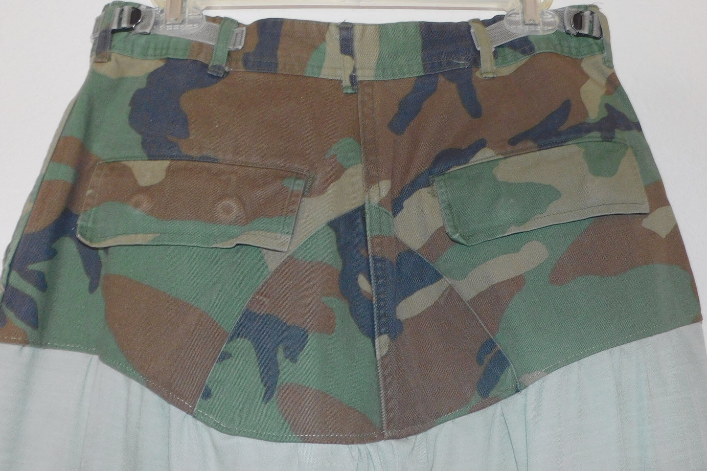 SOLDIER OF FORCE x Sew Lovely With Grace Waist Deep Wide Leg Camo Pants