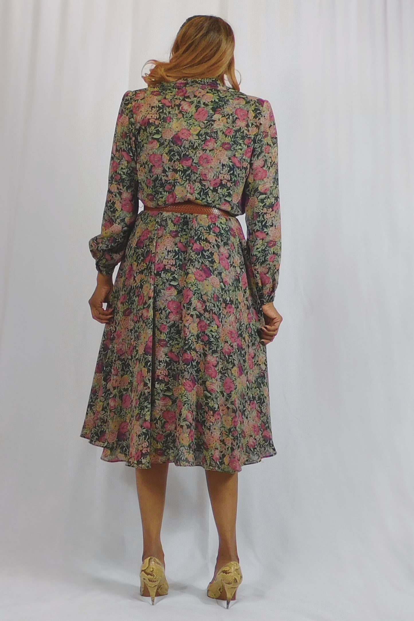 Give Me My Flowers! Warren Petites Floral Button Up Dress