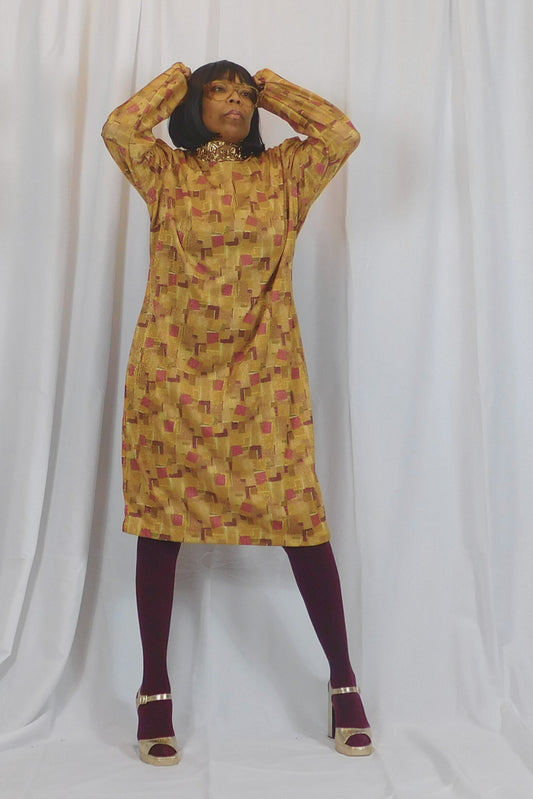 I'm Feeling Groovy 70s Aline Dress