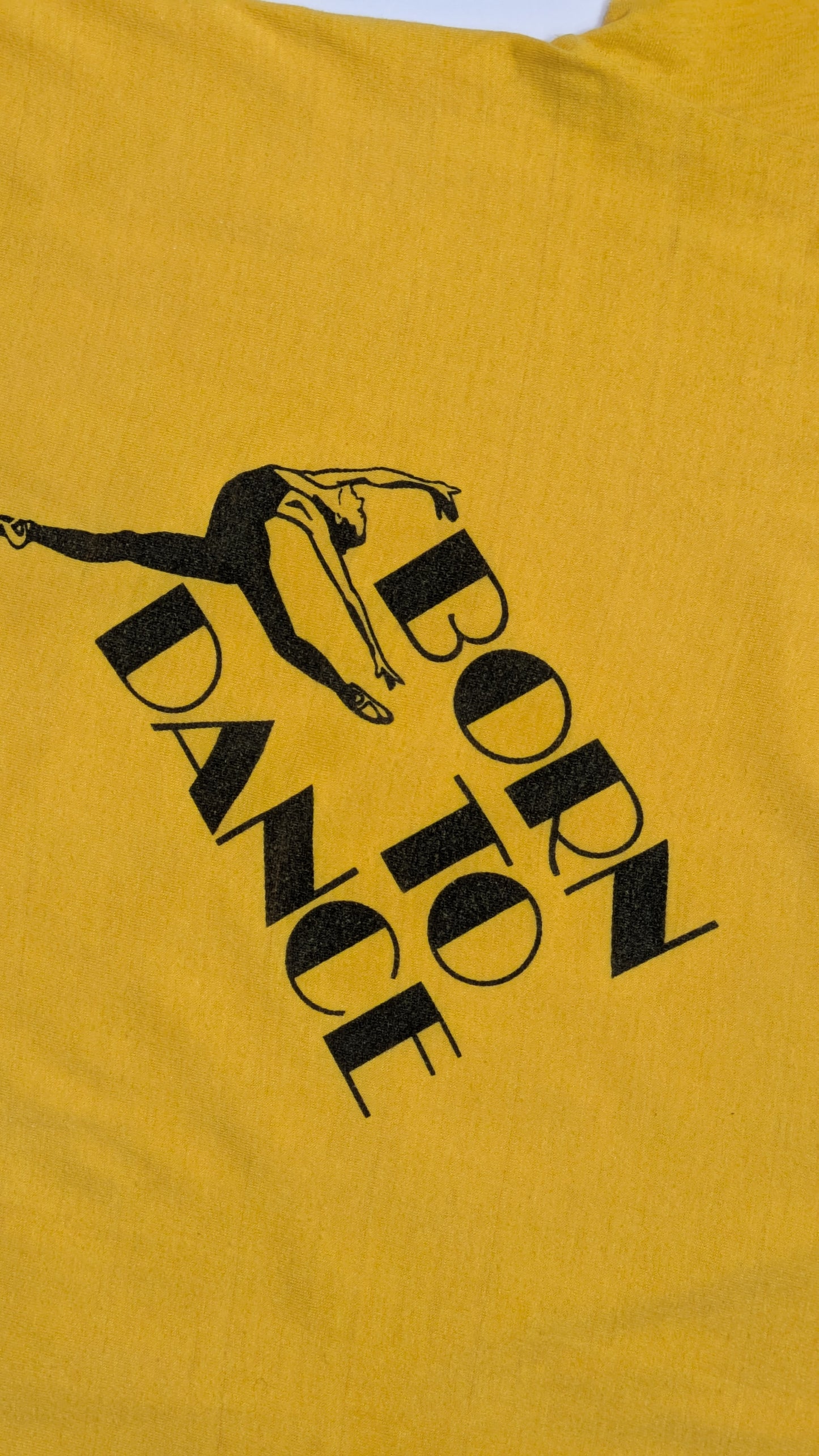 80s Yellow Born To Dance Tee