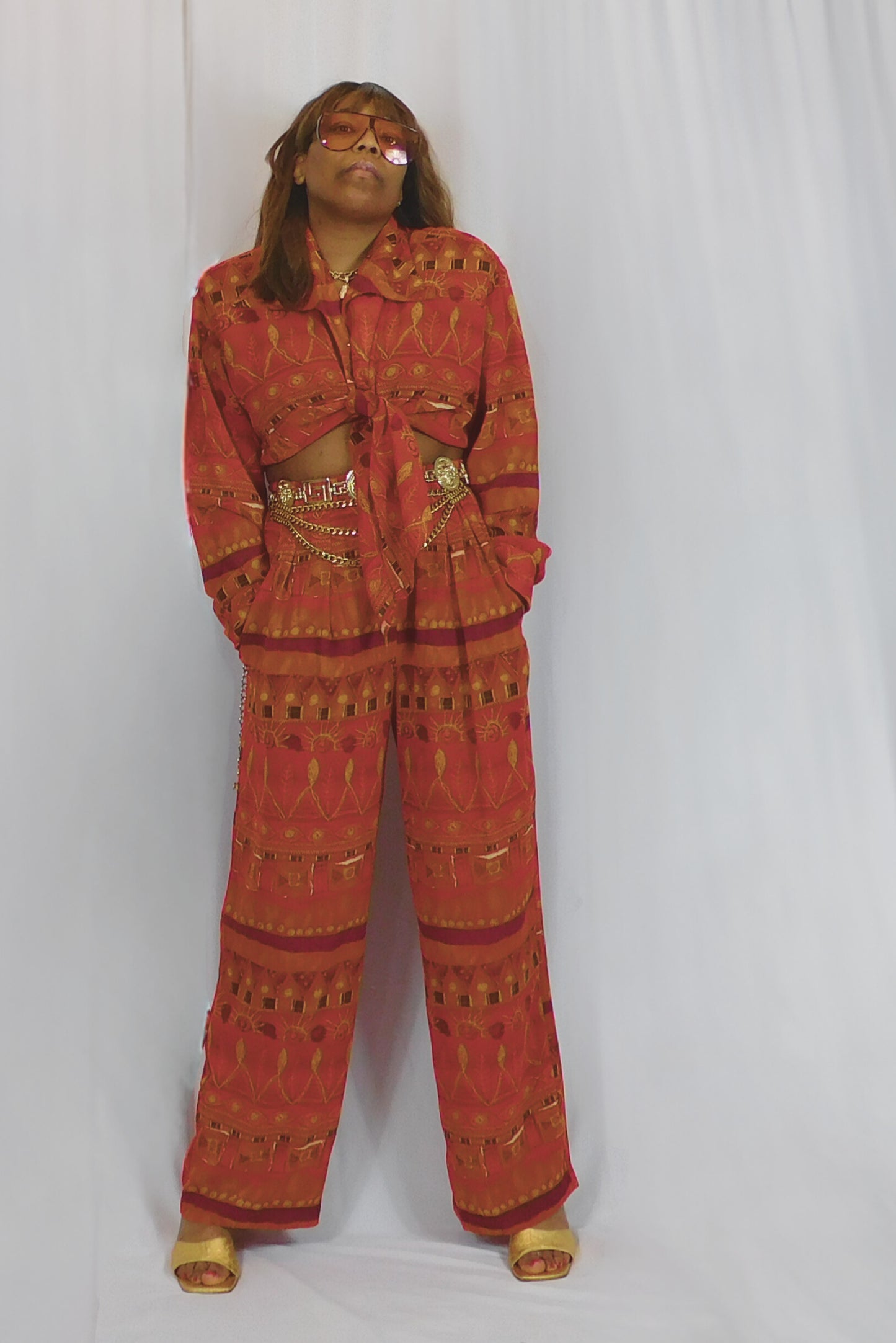 Living Single Never Look So Good Cherron Collection Wide Leg Pant Set