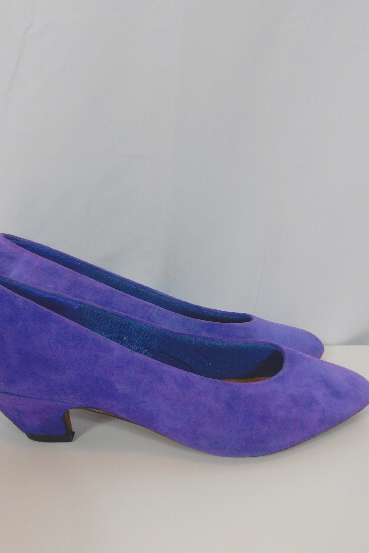 Purple Rain Suede Heels