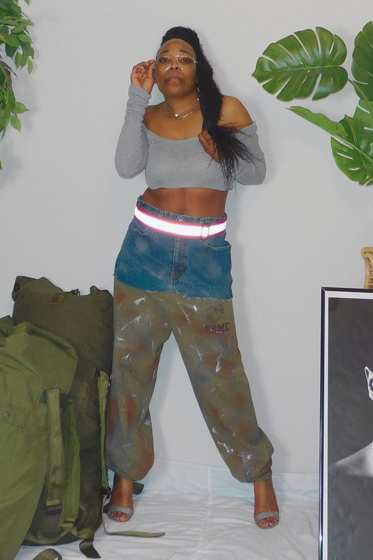 SOLDIER OF FORCE Rotten To The Core! Denim Sweatpants