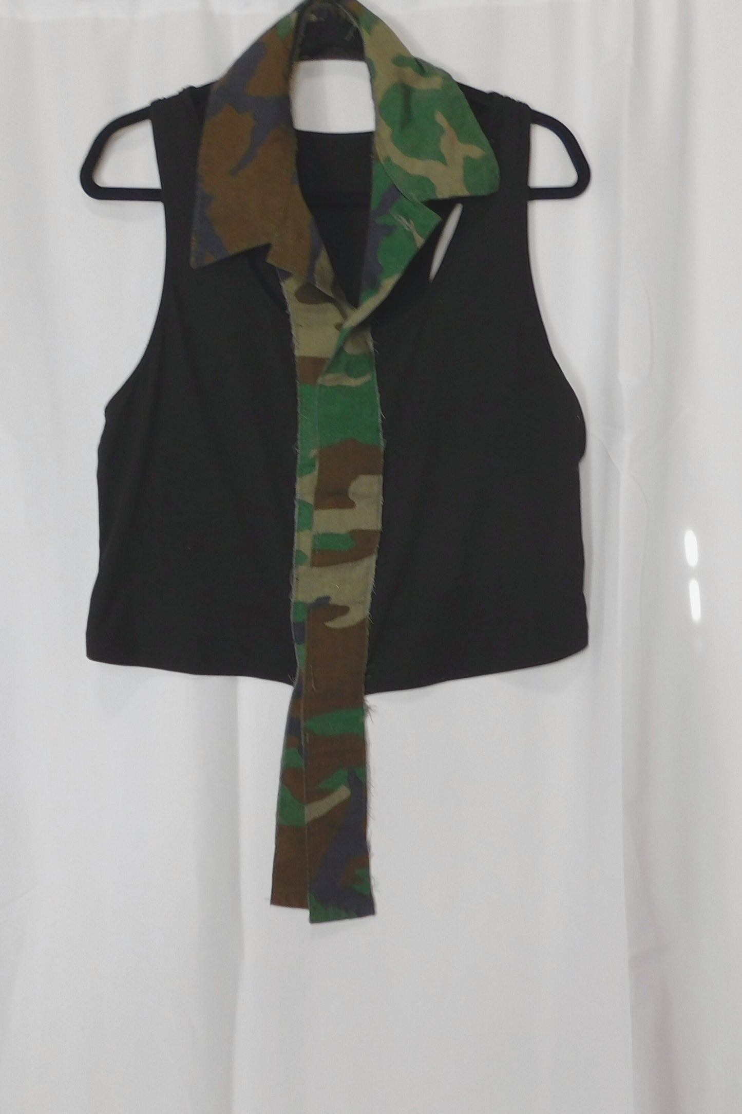 SOLDIER OF FORCE x B'Ok Media Life I Got Ya' Tank Tied Cropped Tank Top