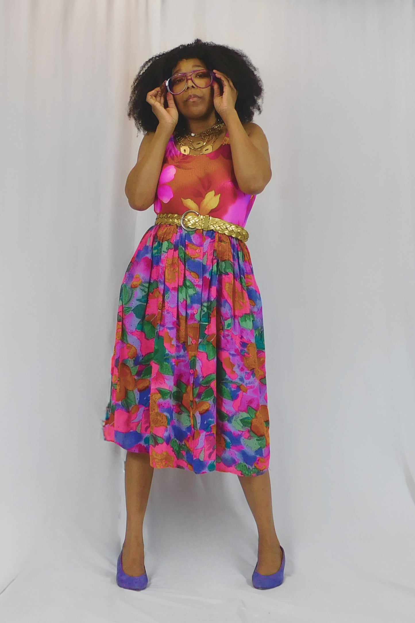 Take Me To The Tropics Pioko Floral Skirt