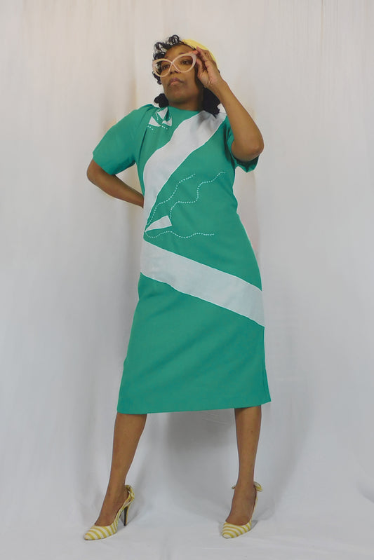 Cruising On The Water Color Block Sassy Original Dress