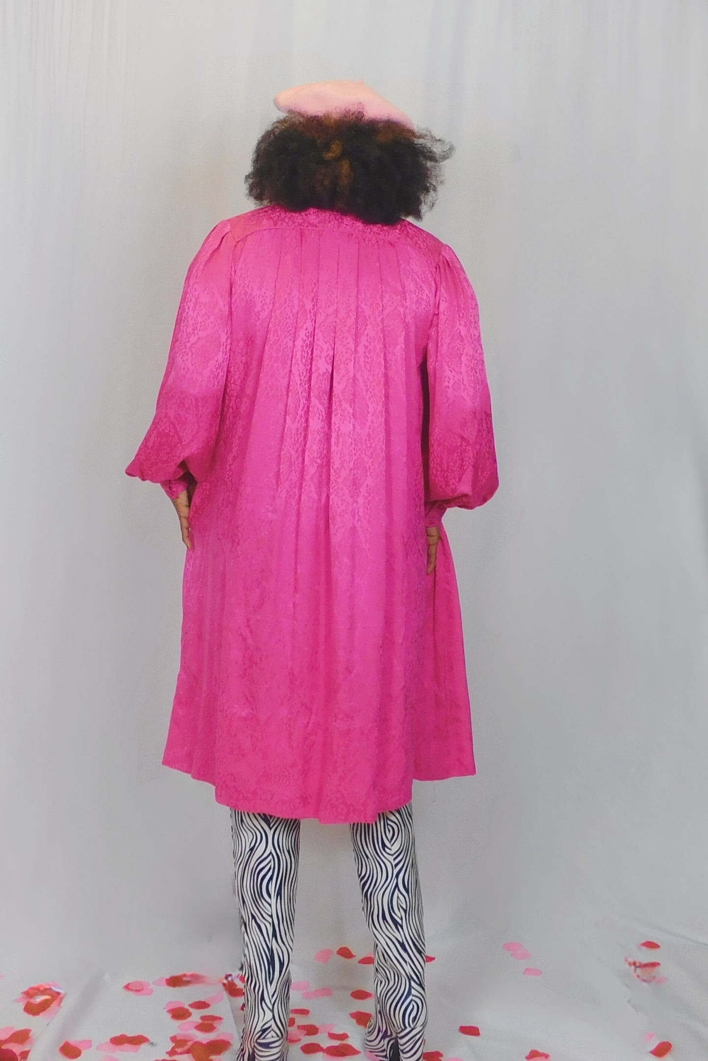 Pretty In Pink Galleria Pink Silk Shirtdress