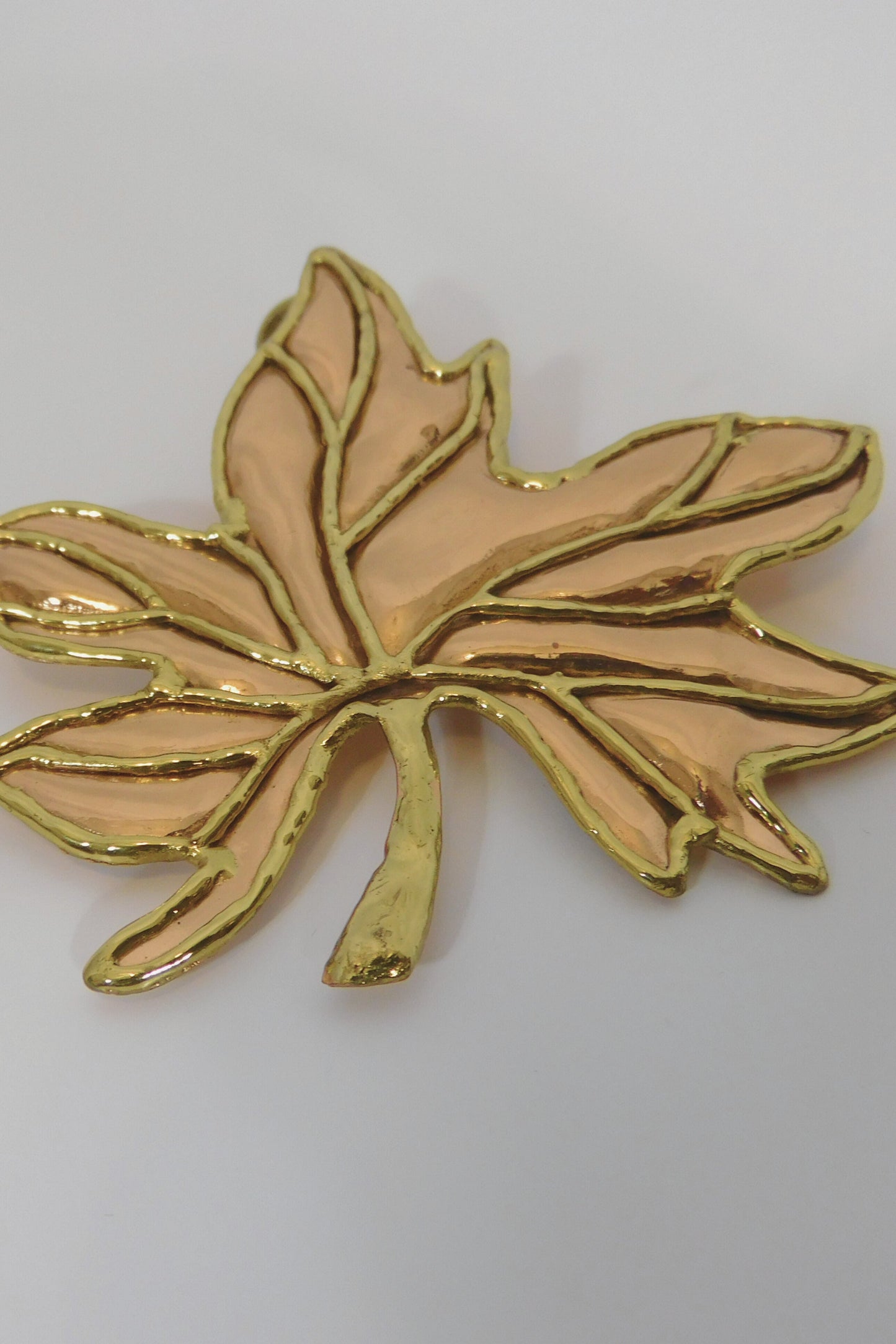 Copy of Playing In The Leaves Gold Brooch