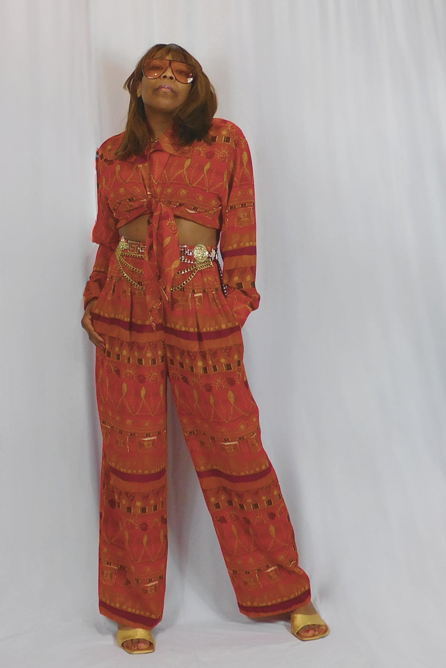 Living Single Never Look So Good Cherron Collection Wide Leg Pant Set