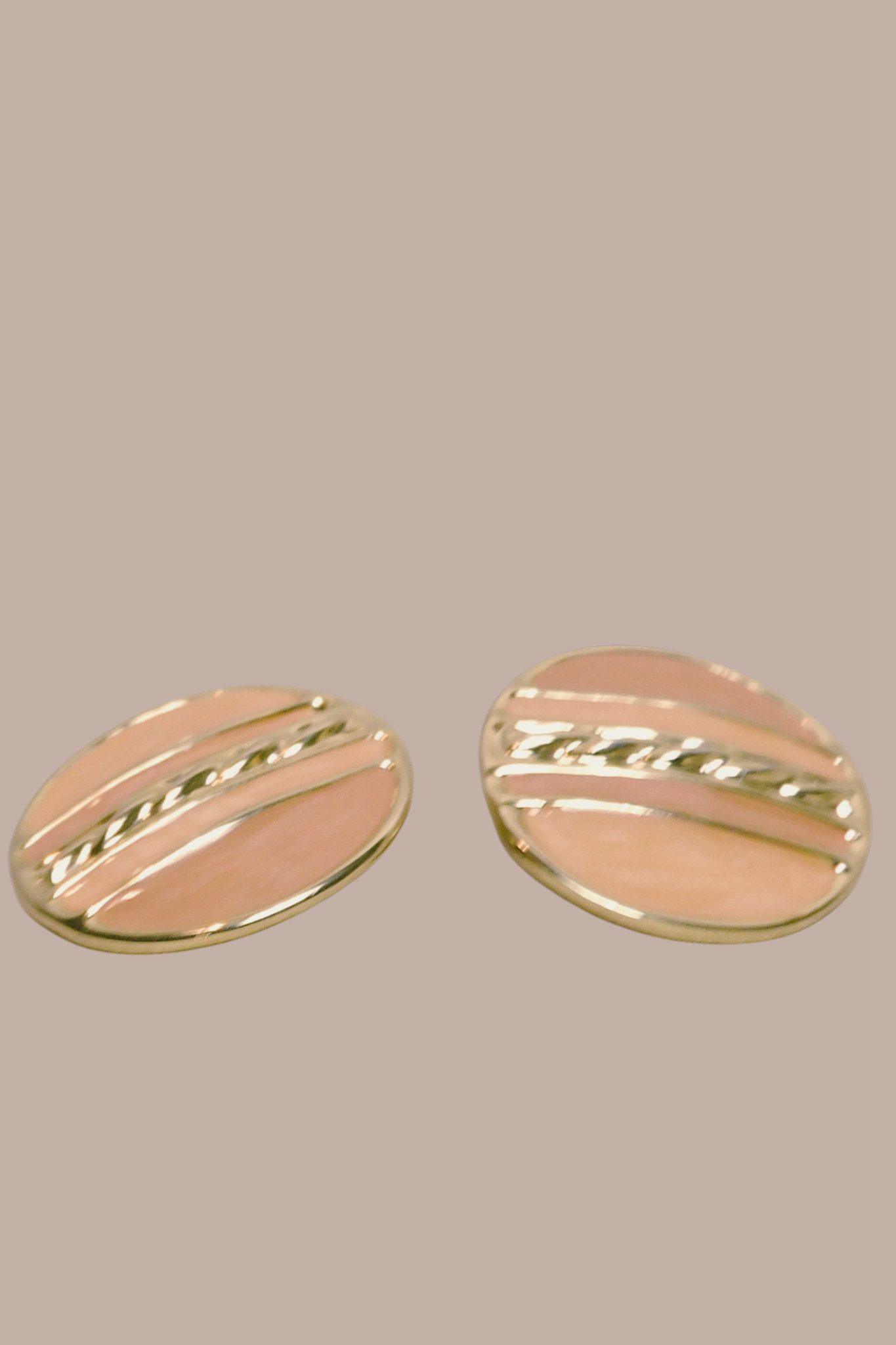 80s Orange and Gold Statement Clip-on Earrings