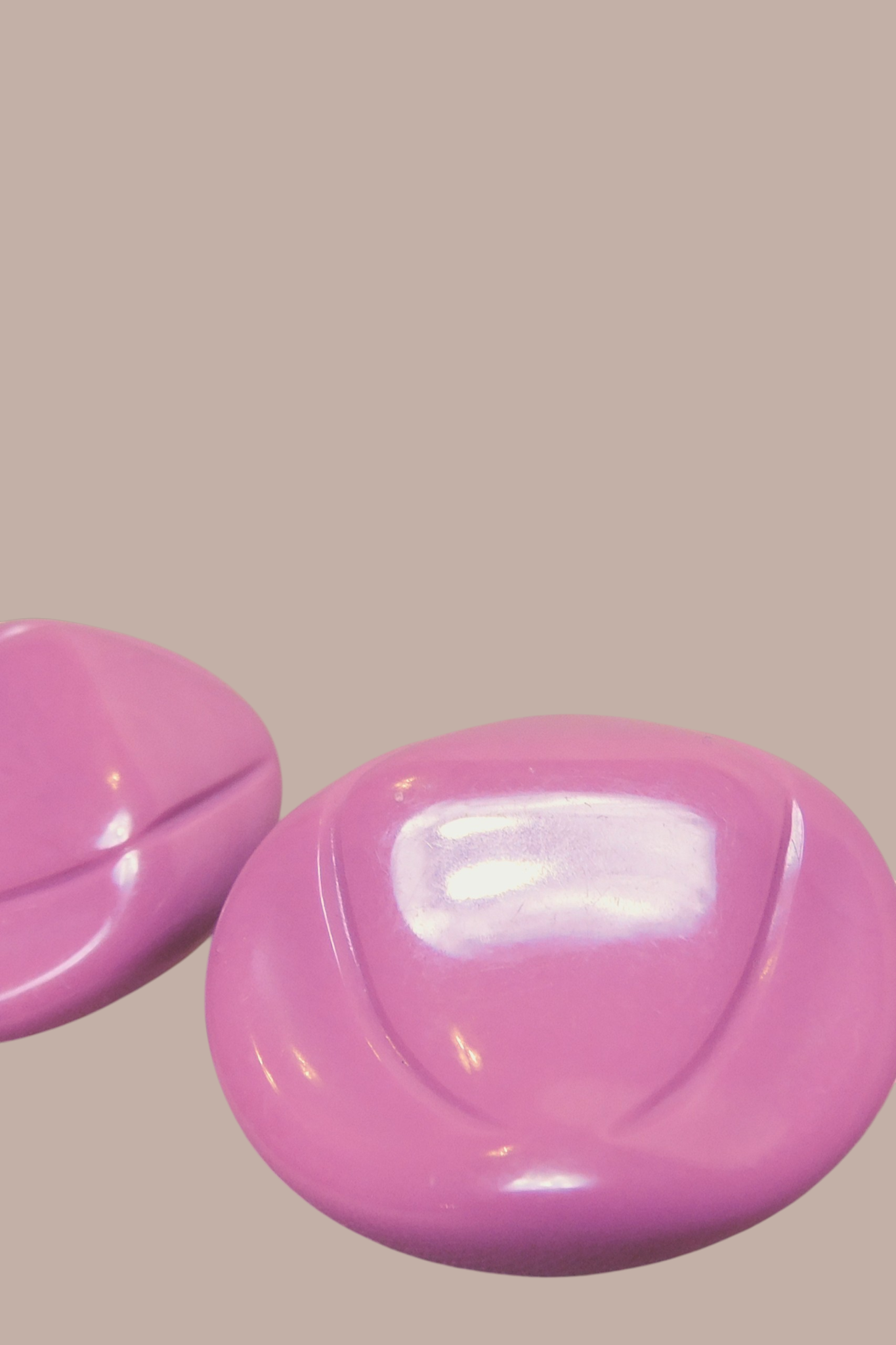 80s Purple Statement Earring