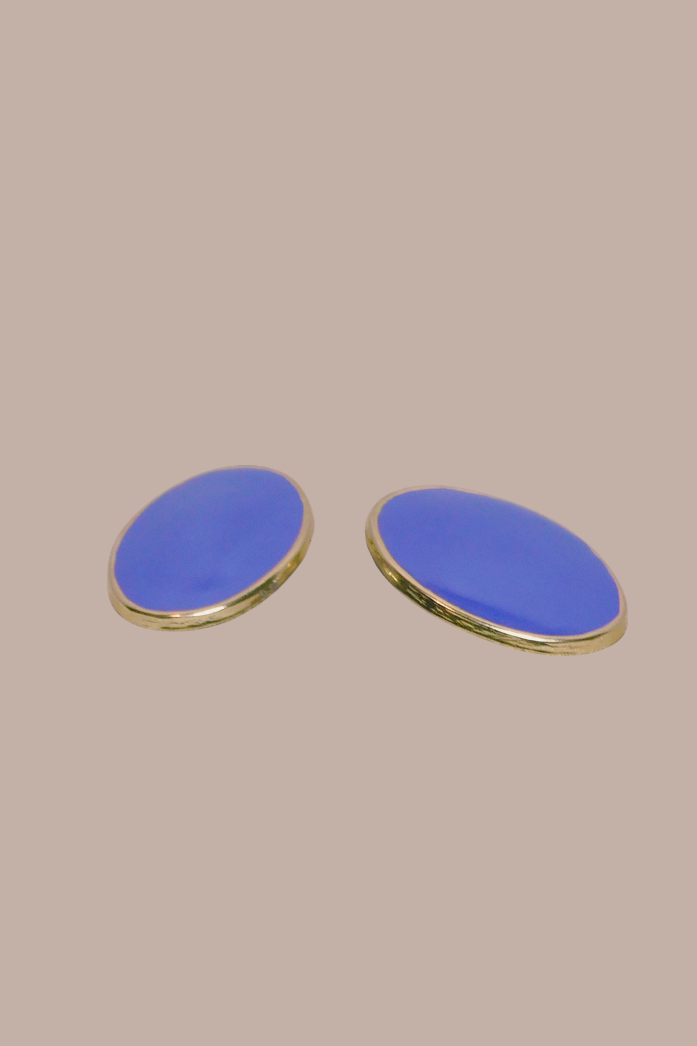 80s Purple and Gold Statement Earrings